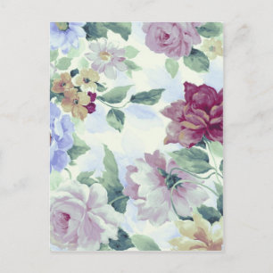 Launische viktorianische Rosen Postkarte