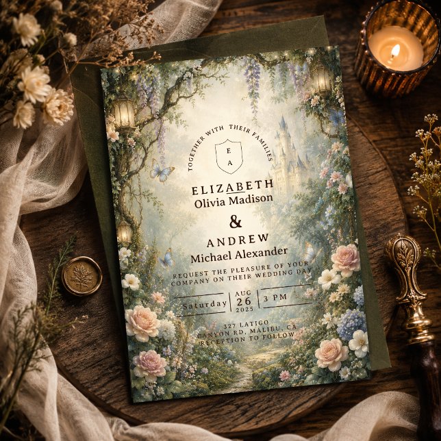 Launische Waldfee-Hochzeit Einladung (Von Creator hochgeladen)