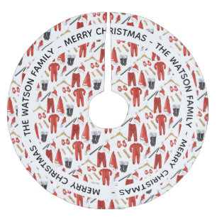 Launische Weihnachtsmann-Kleidung Weihnachtsgesche Polyester Weihnachtsbaumdecke