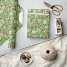 Launische Weihnachtsornament-Verpackungspapierroll