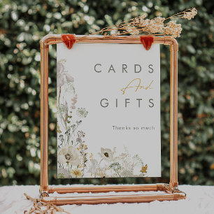 Launische Wildblumen-Wiesen-Karten und Geschenke S Poster