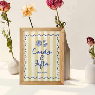 Launische Zitronen-Karten & Geschenke-Schilder Poster