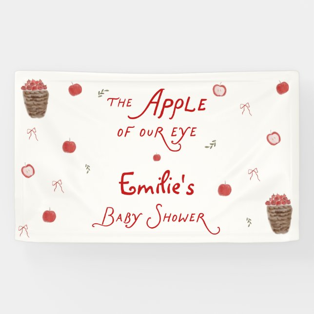 Launischer Augapfel Baby Shower Willkommen  Banner (Horizontal)