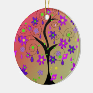 Launischer Baum Keramik Ornament