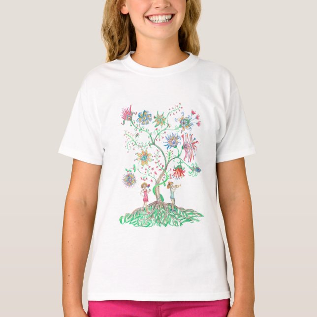 Launischer Blütenbaum  T-Shirt (Vorderseite)