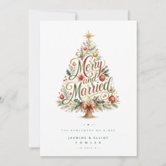 Launischer Botanischer Weihnachtsbaum Schrift TLW2 Feiertagskarte