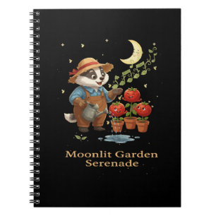 Launischer Dachs-Gärtner Mondbegleitete Gartensere Notizblock