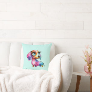 Launischer Dachshund Kissen