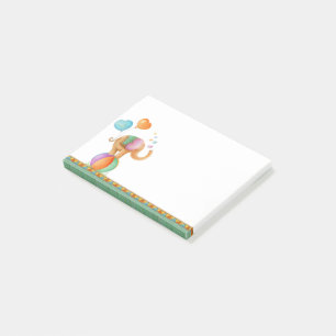 Launischer Elefant auf Anmerkungen eines Post-it Klebezettel