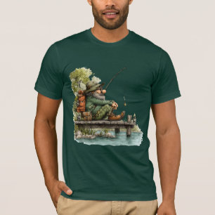 Launischer Fischer Fauler Tag Angeln T-Shirt