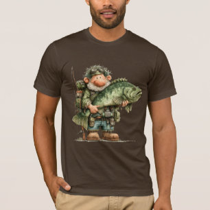 Launischer Fischer Fauler Tag Angeln T-Shirt