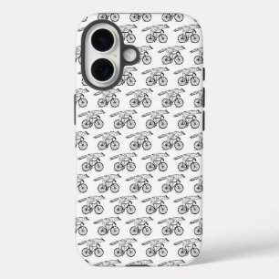 Launischer Fuchs auf Fahrrad Kunstprint iPhone 16 Hülle