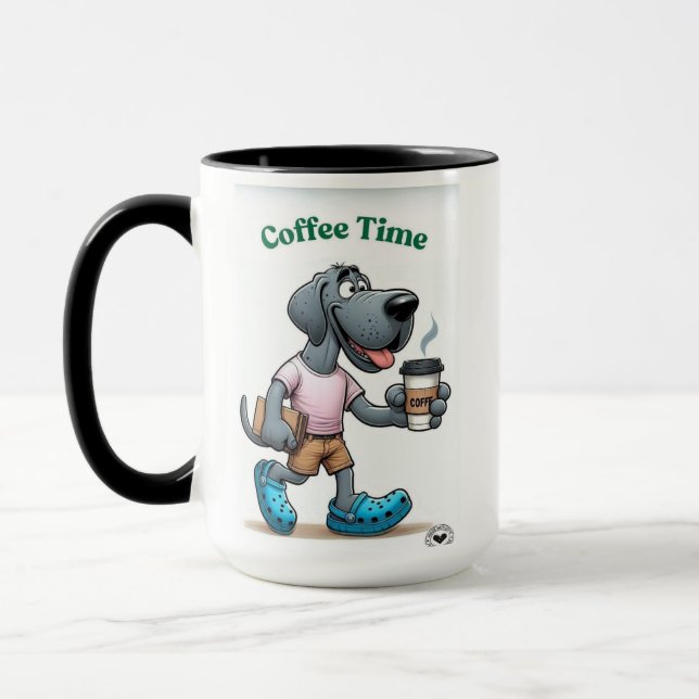 Launischer Hund Tasse (Links)