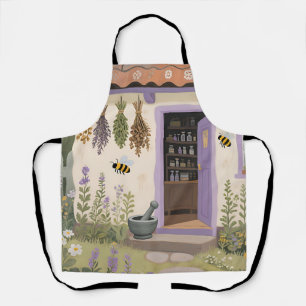 Launischer Kräutergarten Cottage Schürze