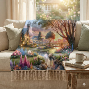 Launischer Landhausgarten Sonnenuntergang Decke