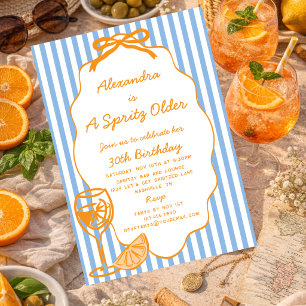 Launischer Spritzer Älterer Aperol Spritzer Geburt Einladung
