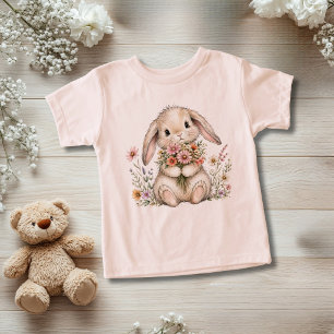 Launisches Baby-Hasen-Blumen-Toddler-Mädchen-Gesch