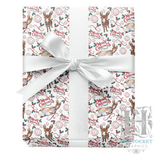 Launisches Esel-Christmas-Verpackungspapier Geschenkpapier