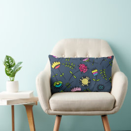 Launisches florales Muster Art Design Lendenkissen
