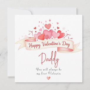 Launisches Frohes Valentinstag Papa Gruß Feiertagskarte