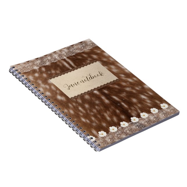 Launisches Hirsch-Notizbuch Notizblock (Rechte Seite)