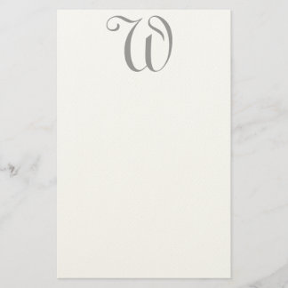 Launisches Monogramm-Filz-Briefpapier W Editable Briefpapier