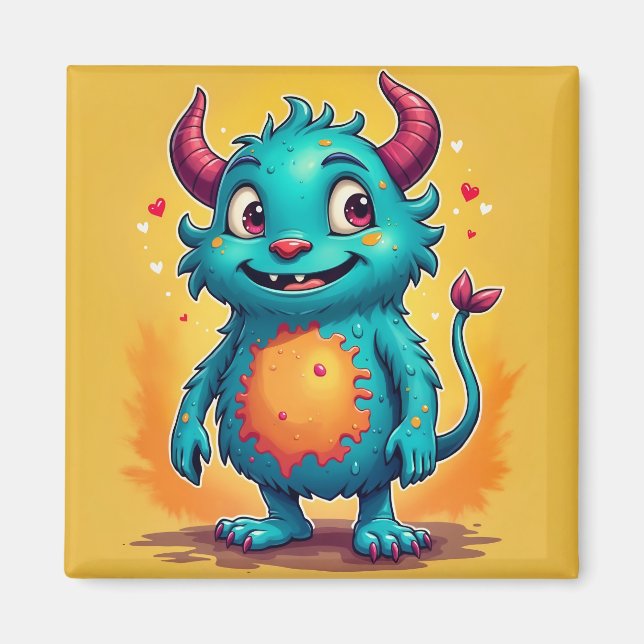 Launisches Monster Magnet (Vorne)
