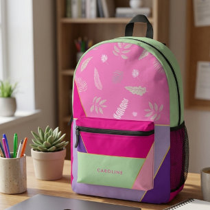 Launisches Muster Farbiges Modernes Trendiges Bedruckter Rucksack
