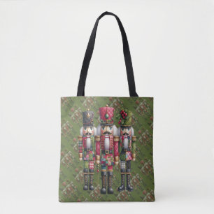 Launisches Patchwork-Weihnachts-Nussknacker-Trio