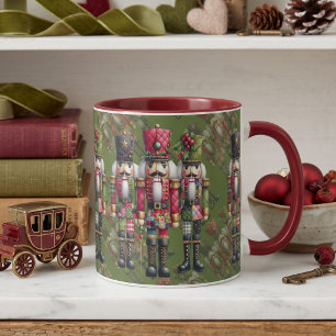 Launisches Patchwork-Weihnachts-Nussknacker-Trio Tasse