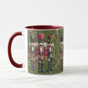 Launisches Patchwork-Weihnachts-Nussknacker-Trio Tasse