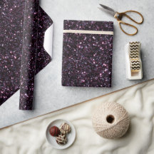 Launisches Pflaume-Reiches-Schwarz-Glitter-Muster