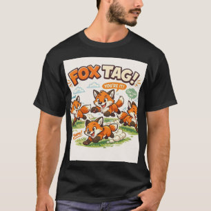 Launisches Spiel: Cartoon-Fuchs-Tag-Team T-Shirt