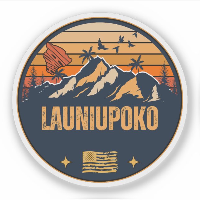 Launiupoko, Hawaii Aufkleber (Vorderseite)