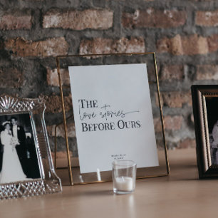 LAURA   Gedenktisch-Schild für Hochzeiten und Vera Sockelschild
