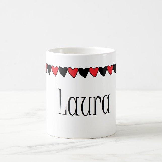 Laura-Herz-Name Tasse (Mittel)