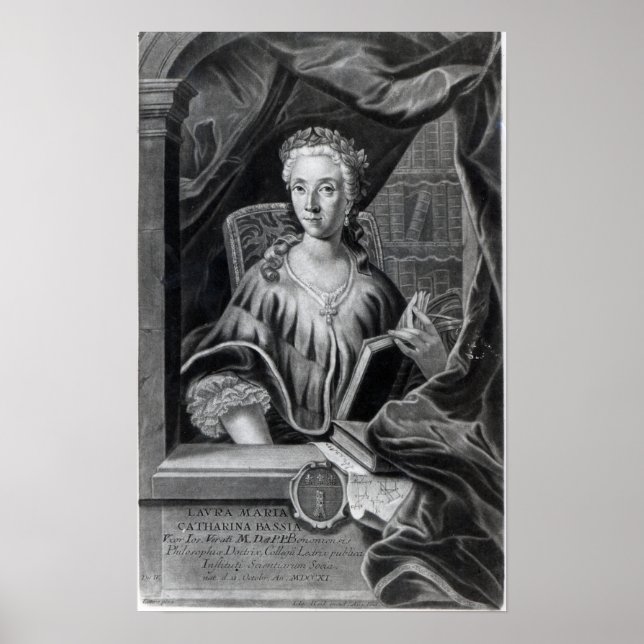 Laura Maria Caterina Bassi Poster (Vorne)