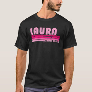 LAURA Name Personalisiert Retro Vintag 80er 90S Bi T-Shirt
