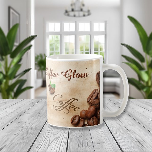 Laura’s Cozy Coffee Glow Mug Design Kaffeetasse (Von Creator hochgeladen)