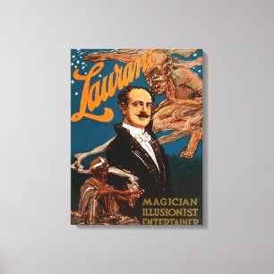 Laurant Magier, Illusionist, Entertainer-Magie Leinwanddruck