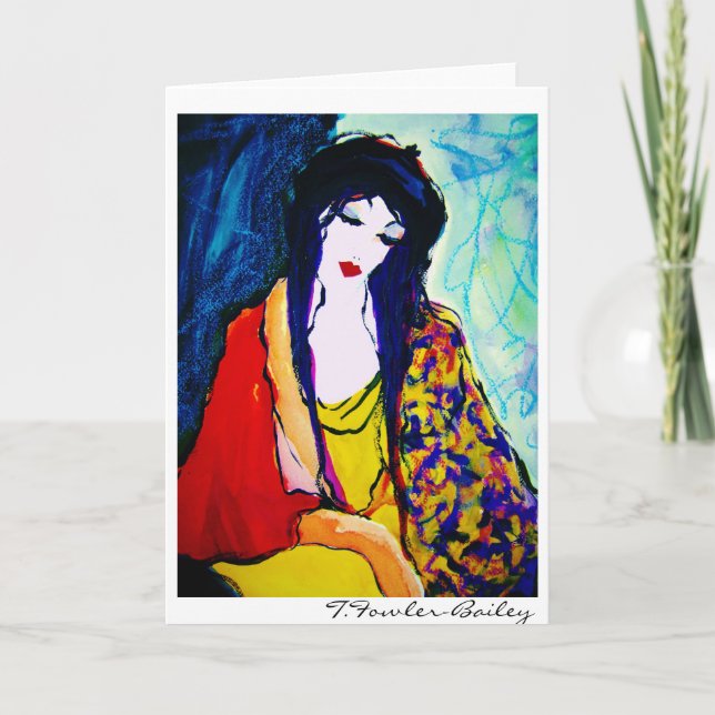 Laura's Beret by T. Fowler-Bailey Karte (Vorderseite)