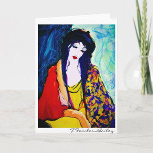 Laura's Beret by T. Fowler-Bailey Karte