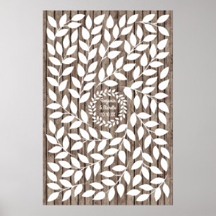 Laurel- 150 Signature Guest Book Alternative Poster