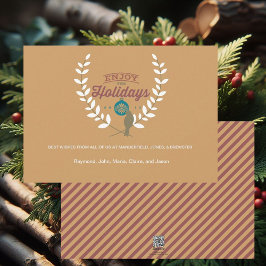 Laurel Bird Holidays 2015 Corporate Card Feiertagskarte