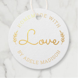 Laurel Blätter handgefertigt mit Liebe Geschenkanhänger