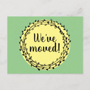 Laurel Blumenkranz Änderung der Adresse bewegt Postkarte