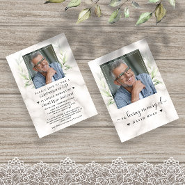 Laurel Celebration of Life Foto Beuneral Memorial Einladung