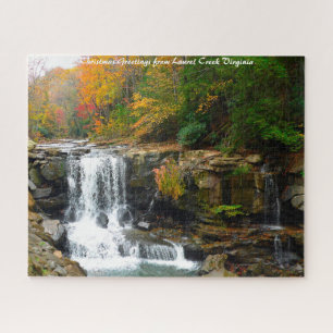 Laurel Creek Virginia Weihnachtsgrüße Puzzle