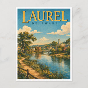 Laurel Delaware Broad Creek GeoSaga Postkarte