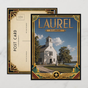 Laurel Delaware Vintage Art Deco Golden Age Postkarte